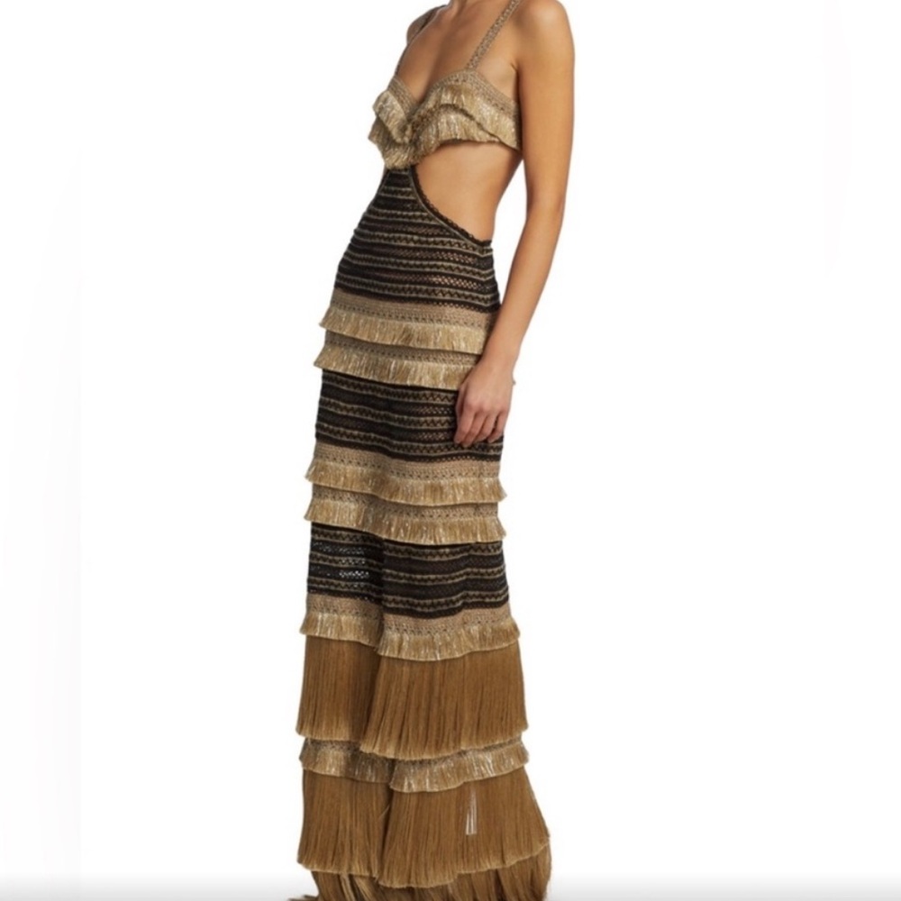 ❌SOLD PatBO fringe dress size 10